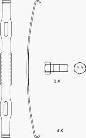 ABEX G6961FE - Brake Pad Set, disc brake autospares.lv