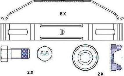 ABEX G6960 - Brake Pad Set, disc brake autospares.lv