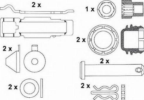 ABEX G6980PTS - Brake Pad Set, disc brake autospares.lv