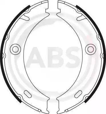 RIDER RD.2638.GS8466 - Brake Shoe Set, parking brake autospares.lv