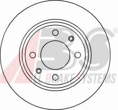 A.B.S. 15841 OE - Brake Disc autospares.lv