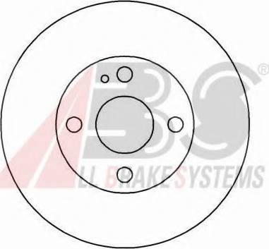 A.B.S. 16087 OE - Brake Disc autospares.lv