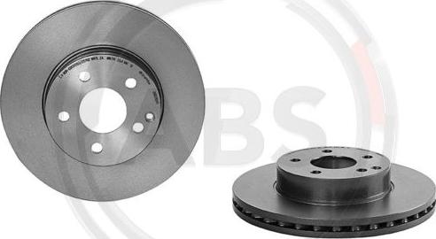 A.B.S. 09.B280.41 - Brake Disc autospares.lv