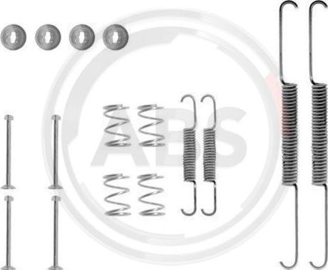 A.B.S. 0507Q - Accessory Kit, brake shoes autospares.lv