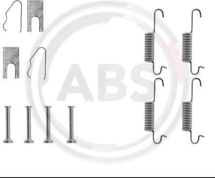 A.B.S. 0527Q - Accessory Kit, brake shoes autospares.lv