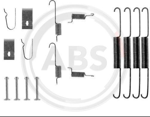 A.B.S. 0664Q - Accessory Kit, brake shoes autospares.lv