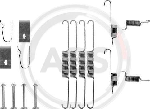 A.B.S. 0663Q - Accessory Kit, brake shoes autospares.lv