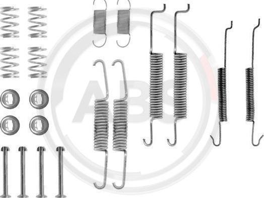 A.B.S. 0680Q - Accessory Kit, brake shoes autospares.lv