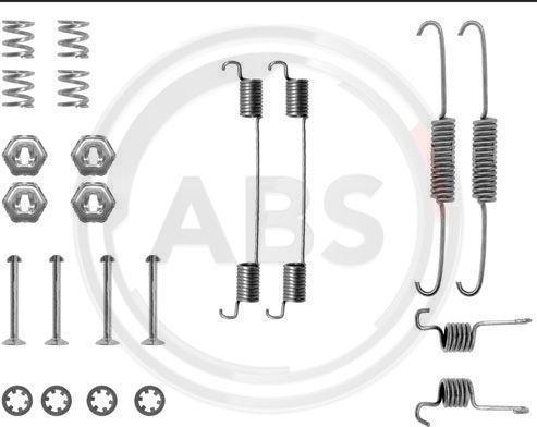 A.B.S. 0674Q - Accessory Kit, brake shoes autospares.lv