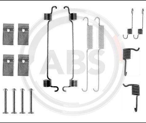 A.B.S. 0676Q - Accessory Kit, brake shoes autospares.lv