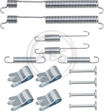 A.B.S. 0053Q - Accessory Kit, brake shoes autospares.lv