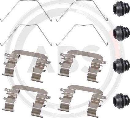 A.B.S. 0131Q - Accessory Kit for disc brake Pads autospares.lv