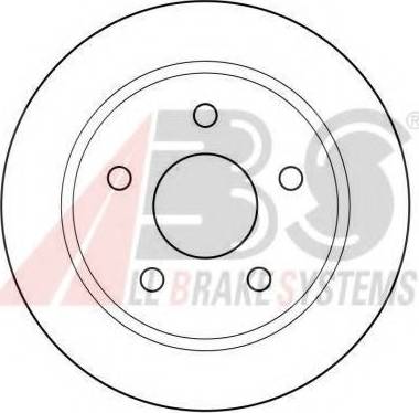 A.B.S. 15802 OE - Brake Disc autospares.lv