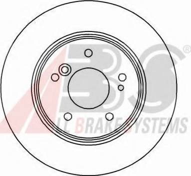 A.B.S. 15815 OE - Brake Disc autospares.lv