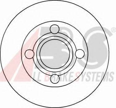 A.B.S. 16100 OE - Brake Disc autospares.lv