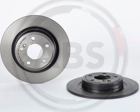 A.B.S. 08.B348.41 - Brake Disc autospares.lv
