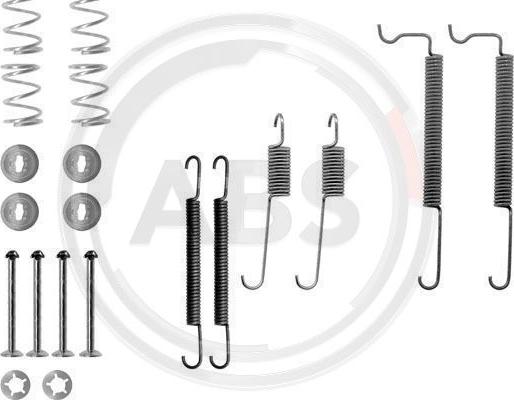 A.B.S. 0744Q - Accessory Kit, brake shoes autospares.lv