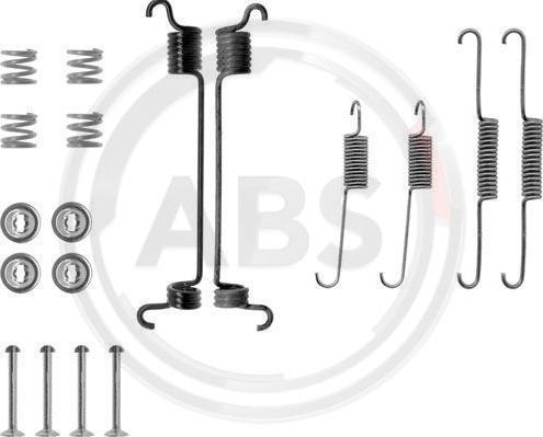 A.B.S. 0741Q - Accessory Kit, brake shoes autospares.lv