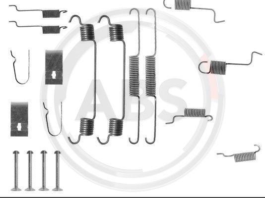 A.B.S. 0742Q - Accessory Kit, brake shoes autospares.lv