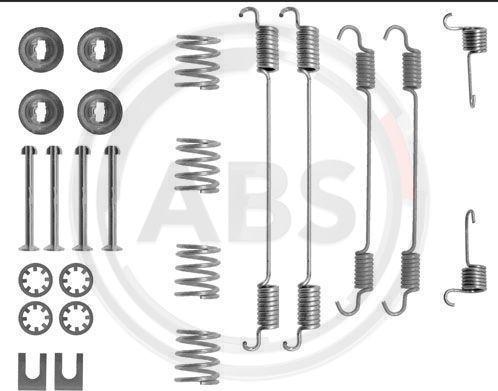 A.B.S. 0747Q - Accessory Kit, brake shoes autospares.lv