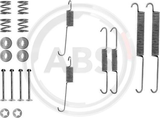 A.B.S. 0754Q - Accessory Kit, brake shoes autospares.lv