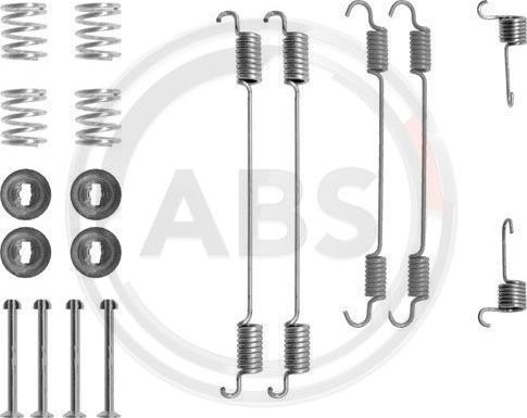 A.B.S. 0750Q - Accessory Kit, brake shoes autospares.lv