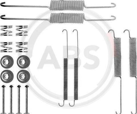 A.B.S. 0758Q - Accessory Kit, brake shoes autospares.lv