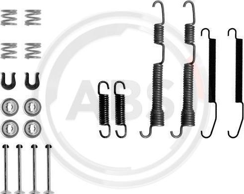 A.B.S. 0761Q - Accessory Kit, brake shoes autospares.lv