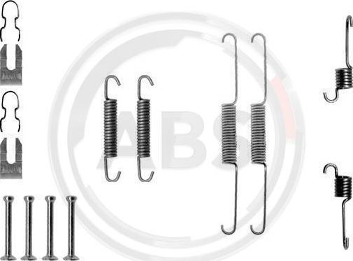 A.B.S. 0763Q - Accessory Kit, brake shoes autospares.lv