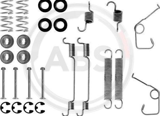 A.B.S. 0706Q - Accessory Kit, brake shoes autospares.lv