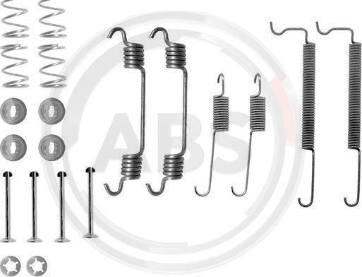 A.B.S. 0710Q - Accessory Kit, brake shoes autospares.lv