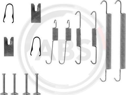 A.B.S. 0771Q - Accessory Kit, brake shoes autospares.lv