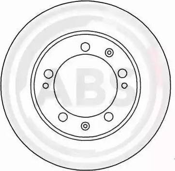 A.B.S. 15884 - Brake Disc autospares.lv