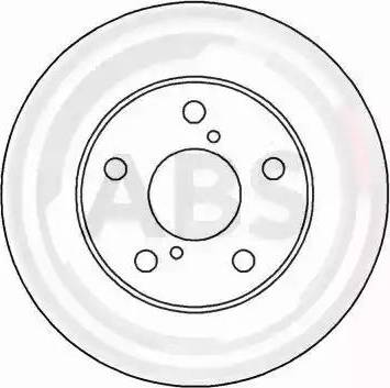 A.B.S. 16549 - Brake Disc autospares.lv