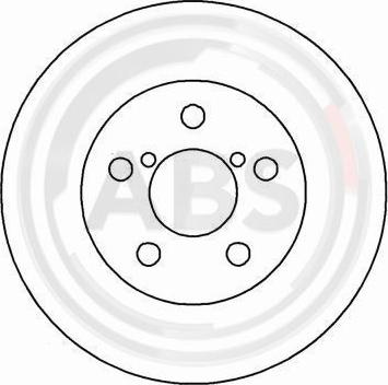 A.B.S. 16554 - Brake Disc autospares.lv