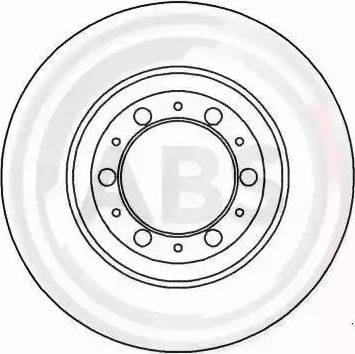 A.B.S. 16505 - Brake Disc autospares.lv