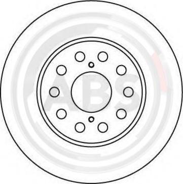 A.B.S. 16612 - Brake Disc autospares.lv