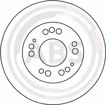 A.B.S. 16208 - Brake Disc autospares.lv