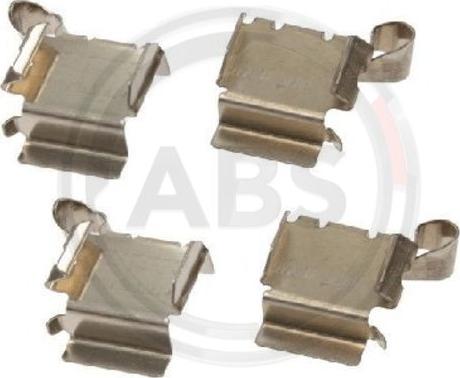 A.B.S. 1622Q - Accessory Kit for disc brake Pads autospares.lv