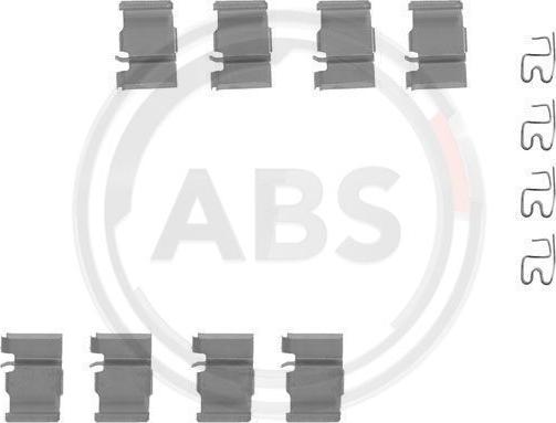 A.B.S. 1133Q - Accessory Kit for disc brake Pads autospares.lv