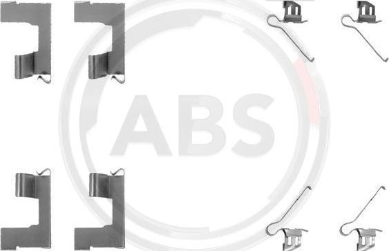 A.B.S. 1179Q - Accessory Kit for disc brake Pads autospares.lv