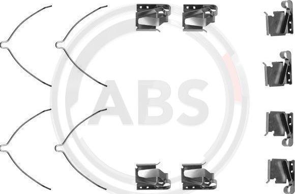 A.B.S. 1269Q - Accessory Kit for disc brake Pads autospares.lv