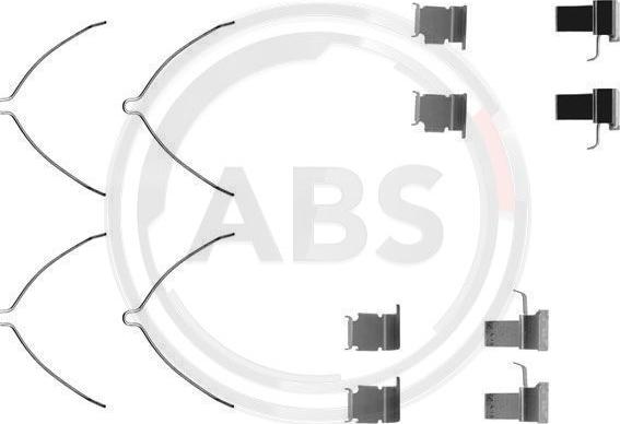 A.B.S. 1261Q - Accessory Kit for disc brake Pads autospares.lv