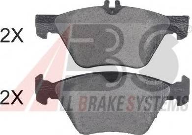 A.B.S. 35043 OE - Brake Pad Set, disc brake autospares.lv