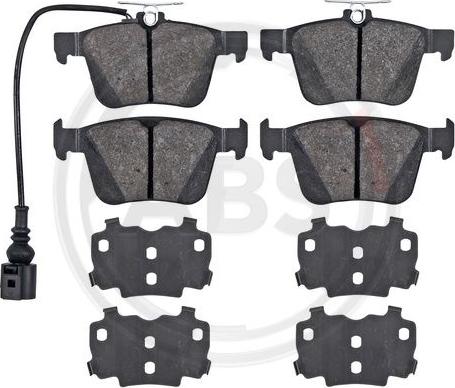 A.B.S. 35146 - Brake Pad Set, disc brake autospares.lv