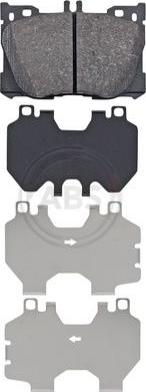 A.B.S. 35155 - Brake Pad Set, disc brake autospares.lv