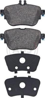 A.B.S. 35153 - Brake Pad Set, disc brake autospares.lv