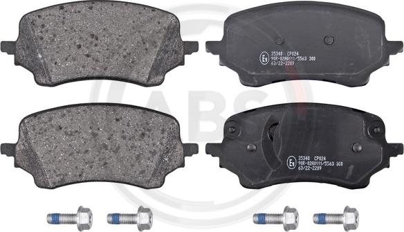 A.B.S. 35340 - Brake Pad Set, disc brake autospares.lv