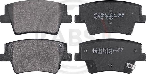 A.B.S. 35306 - Brake Pad Set, disc brake autospares.lv