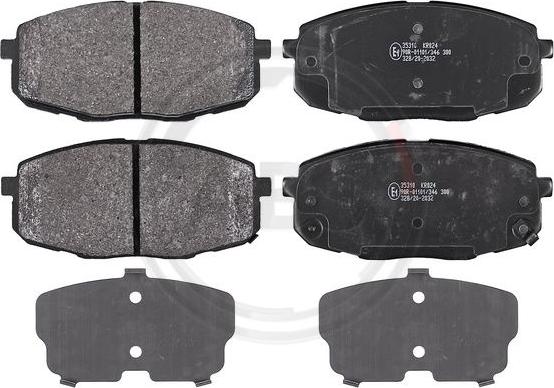 A.B.S. 35310 - Brake Pad Set, disc brake autospares.lv